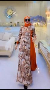 Tanpa Hijab: Gamis Manda Dress By Sanada Mode