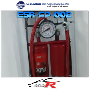 Euro Sports Double Barrel Foot Pump with Pressure Gauge High Pressure Air Inflator ESR-FP-002