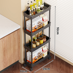 evesigar | Bathroom Gap Storage Shelf Multilevel