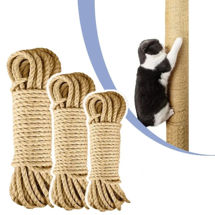 6mm Natural Sisal Rope Cat Scratcher Rope Tree Scratching DIY