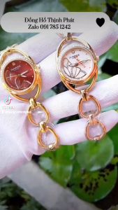 [Chính Hãng FULLBOX] Đồng Hồ Nữ Thụy Sỹ SUNRISE 9014AA Viền Hạt Kính Sapphire Chống Nước