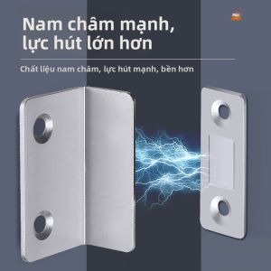MONLEYTA | Dải Dán Tủ Không Cần Khoan Đầy Đặn Từ Tính Inox