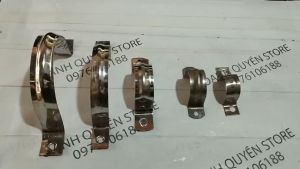 Đai ôm ống inox đai treo ống cùm omega không gỉ đủ kích thước phi 21 27 34 42 48 60 75 90110 (hàng có sẵn)