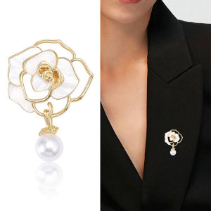 Moda Camellia Brooches Fashion accessories For Women Elegant Flower Pins