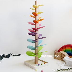 MAO·DUO | Musical Intelligence Development Wooden Building Blocks with Petal Shaped Ball Run