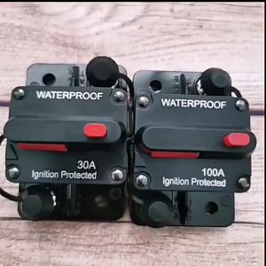 High Quality 12V-48V DC 30/60/100 Amps Fuse Box Circuit Breaker Fuse Reset Button Auto