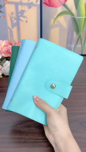 A6 Size Ipon Organizer Binder - 100 Envelope Savings Challenge Para sa Bill Cash at Ipon Storage PU Material