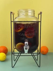 5/8 ลิตร โหลแบบมีก๊อก แก้วจ่ายน้ำมีก็อก โถแก้วจ่ายน้ำ จ่ายน้ำหวาน น้ำผลไม้ เครื่องดื่ม ความจุสูง กระจกหนา แก้วจ่ายน้ำมีก็อก ถังชาผลไม้ ถังเครื่องดื่ม พร้อมก๊อก มีความเเข็งเเรงทนทาน ดีไซน์สวยงาม ทำความสะอาดได้อย่างง่ายดาย