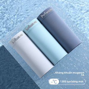 Quần Lót Nam Ice Silk Không Đường May Thoáng Khí Mùa Hè 2025 Quần Đùi Nam Cạp Vừa Thoáng Khí Nhanh Khô Thoải Mái