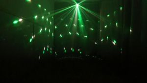 Lampu Sorot Proyektor Laser LED Cerdas 4in1 Kontrol Suara Pencahayaan Panggung Bar Disco DJ DMX Party Lights 50 W Flash Light Alien - 7CLL2NBK