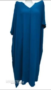 MY Kaftan Baju Tidur Perempuan Plain Kaftan Night Dress Ice Silk Lengan Luas Maternity Dress 睡裙 103