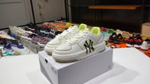 รองเท้าผ้าใบ MLB Chunky Liner New York สีขาวเขียวอ่อน รุ่นยอดฮิต ติดเทรนขายดี พร้อมส่งแล้ววันนี้