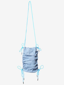 2025 New Foldable Bucket Bag Nylon Crossbody Bag Lightweight Versatile Single Shoulder Drawstring Bag Quick Dry for Daily Use