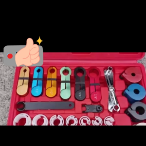 Bộ tháo khóa nhanh ống dẫn dầu nhiên liệu 22 chi tiết dụng cụ sửa ống điều hòa ô tô chuyên dụng