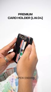 [LW.04] Open Ending Dompet Kartu Dan Uang Pria Wanita Card Holder Premium