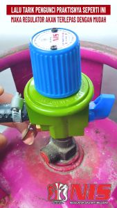 Nis Paket Selang Gas + Regulator Gas Klik Lock (N2 HP1KL)