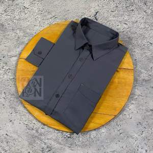 Kemeja Polos Pria Lengan Panjang Warna Denim Katun Distro Premium Size M-XXXL