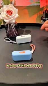 Hộp đựng tăm nha khoa tiện lợi và vệ sinh thiết kế nhỏ gọn có thể nạp lại chỉ nha khoa chất liệu dày dặn giá hợp lý