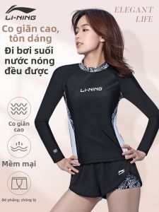 Li-Ning | Bộ Đồ Bơi Tách Riêng Dài Tay Chống UV Cho Phụ Nữ Giảm Cân