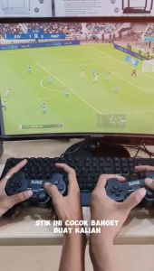 STICK STIK GAMEPAD DOUBLE BLACK / TRANSPARANT M-Tech USB