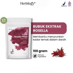 Herbilogy ROSELLA FLOWER 100gr Extract Powder Menurunkan Darah Tinggi dan Kolesterol