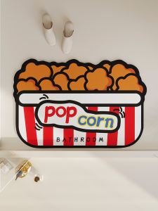 Cute Cartoon Bathroom Mat Anti-Slip Quick Dry Silicon Dendroid Floor Mat Kitchen Door Carpet Home Decorative Rugs Machine Washable