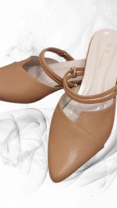 Sandal wanita kekinian mules hells hak 3cm cocok buat arisan kondangan  dan jalan santai BLG an01
