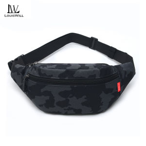 LouisWill กระเป๋าคาดหน้าอกคาดเอวผู้ชายกระเป๋าอเนกประสงค์กระเป๋าออกกำลังกายสามชั้นกระเป๋าเอวเล็กกันน้ำทนทานต่อการฉีกขาดกระเป๋าคาดเอวพร้อมกับสายปรับได้สำหรับออกกำลังกายวิ่ง