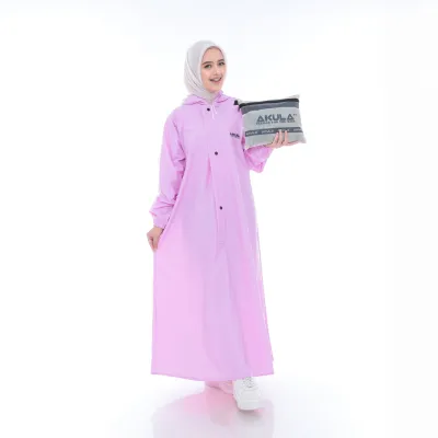 Akula Gamisnya Syari Jas Hujan Wanita Terbaik Anti Rembes