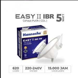 Lampu Downlight LED Hannochs 5watt/LED Panel Hannochs easy IBR 5watt/Downlight Tanam/size3.5".inch