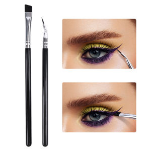 WOOLOVE Professional Eyeliner Brush Professional Super Fine Angled Eyeliner Brush Multifunctional Eyes Cosmetic Tools