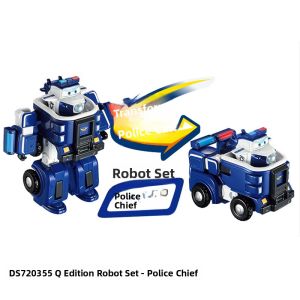 AULDEY | Super Flying Heroes Q-Style Transforming Robot Set Fire Truck Toy