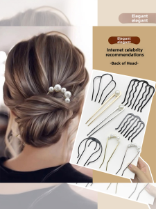 Kẹp Tóc Hình Chữ U Kẹp Tóc Bốn Răng Phong Cách Hàn Quốc Đồ Trang Trí Tóc Mới Về Đế Chế Thời Trang Phụ Kiện Tóc