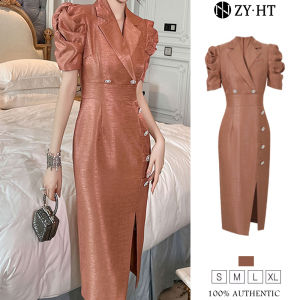 Zyht Phụ nữ ăn mặc đầm màu cam hip-Gói Ăn Mặc Đầm Polyester Đầm công sở sang trọng váy ĐẦM CƯỚI tham dự trang phục váy dự tiệc Váy dạ hội 50758