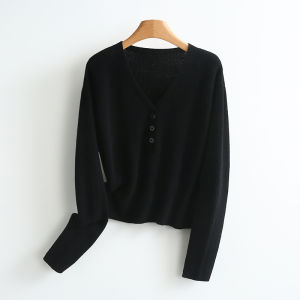 เยาแนะนำ 95 วูล คอวี สลิมฟิต เสื้อสเวตเตอร์ ฤดูหนาว แฟชั่นสไตล์ลำลอง แขนยาว สีล้วน ผู้หญิง เสื้อผ้าถัก