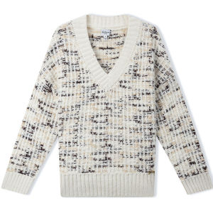Juicy Couture | Embroidered Loose V-Neck Knit Sweater