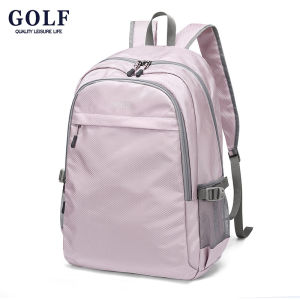 GOLF QUALITY nữ phong cách mới Của Ba lô chống nước dung tích lớn đa chức năng Túi Cho Ngoài Trời Hiện Đại Phong Cách Ba lô cho Nam và Nữ Vải Oxford Đi Bộ Đường Dài Màu Hồng màu xanh dương đậm