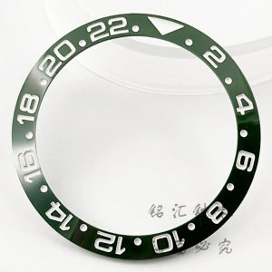High Quality Sloping 38mm*30.6mm Ceramic GMT Diving Watch Bezel Insert Ring Scaled Bezel Inserts For 40mm Watch DIY Modification