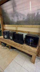 1 ชุด3 ใบ ชุดตู้ลำโพงไม้ เซ็นเตอร์ เซอร์ราวด์ ยี่ห้อAJ ระบบเสียงHiFi (5000 วัตต์ p.m.p.o)  สำหรับชุดโฮมเธียเตอร์ 2.13.15.17.1 ใช้ได้กับเครื่องเสียงทุกยี่ห้อ ตู้ลำโพงอเนกประสงค์ ตู้ลำโพงติดผนัง ของแท้100%