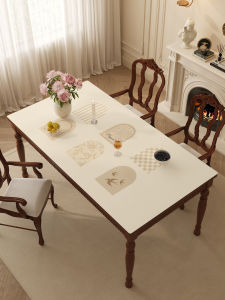ovzf | Elegant French Style Waterproof Oil-resistant Heatproof Wash-free Tablecloth