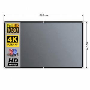 Salange | Salange Projector Screen Metal Anti Light Curtain Reflective Fabric Cloth 16:9 60-130 inch Screen for XGIMI Xiaomi DLP Projector