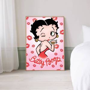 Moetch | Cổ Điển Anime B-Betty B-Boop Poster Giấy Chống Thấm Nước Miếng Dán Cho Quán Cà Phê Phòng Thanh Trang Trí Treo Tường Phong Cách Hiện Đại Retro Hoài Cổ