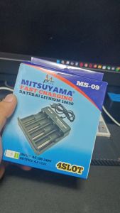 Charging Baterai Universal Mitsuyama MS-09 Untuk 18650|26650|18500|16340|14500 All in One AN
