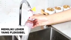Sambungan Kran Keran Air Flexible Faucet Baling Kicir Filter Saringan Air Aerator Putar 360