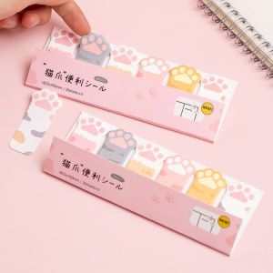 Cute Cat Claw Shaped Memo Sticky Notes