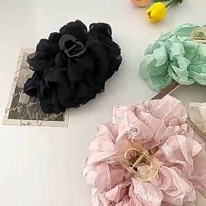 Bestella💗Jepitan Rambut Cloud Bubble Jepitan Rambut Pita Super Besar Jepitan Rambut Wanita Jepitan Hiu Mewah