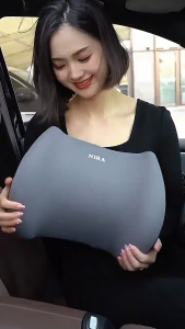 New Memory Cotton Car Headrest Waist Support Shoulder Pillow Set Car Seat Waist Backrest Cushion Automotive Supplie