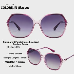 Colore.in | Ultraviolet Protection Large Frame Sunglasses for Round and Square Faces