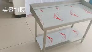 WEIAIBLD Stainless Working Table With Edge nordic Dining Table Stainless Table For Kitchen Prep Table Stainless Steel Table