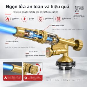 Bộ Dụng Cụ Hàn Đồng Vàng Di Động Mỏ Hàn Khí Oxy-axetilen Ngọn Lửa Mạnh Dùng Cho Nấu Ăn Ống Dẫn Khí Nhiệt Độ Khí Argon Vật Tư Hàn Thiếc